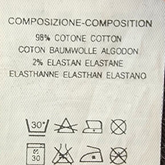 Stella McCartney Mid Rise Straight Leg Jeans (31) Black, Silver Button Detail - Picture 8 of 8